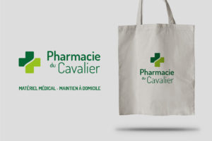 simulation logo pharmacie du cavalier