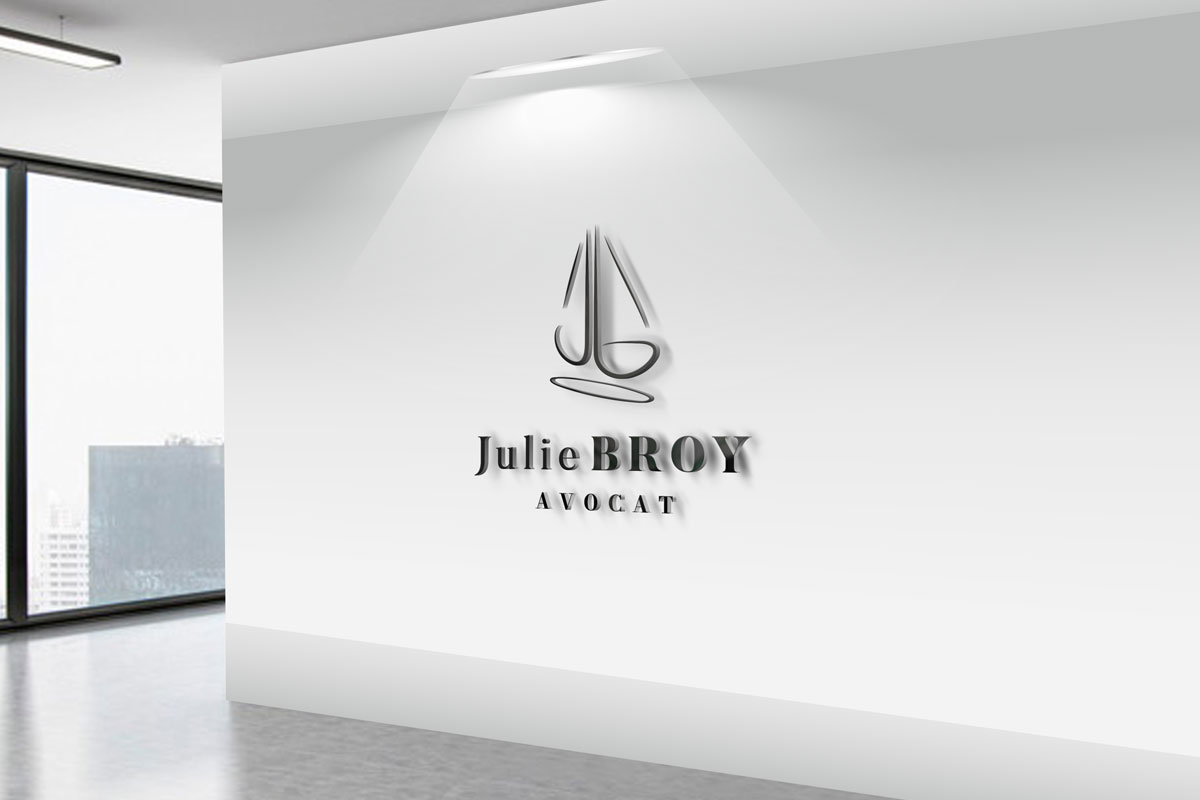 logo 3d julie broy avocat couloir