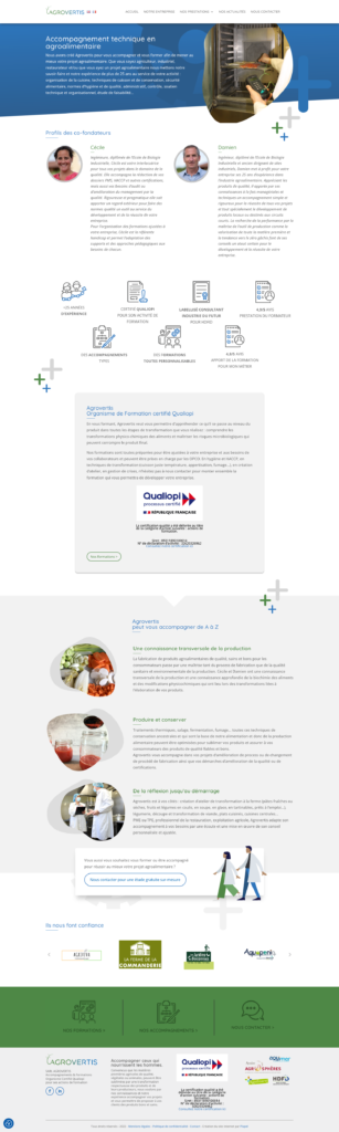 page entreprise agrovertis